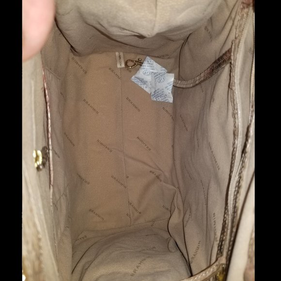 Brahmin Diamondback Caroline Satchel Snake Handbag NEW - Picture 6 of 6